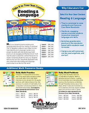 EvanMoor Common Core Math Centers, Grade 4 (Take It to Your Seat Centers),Used