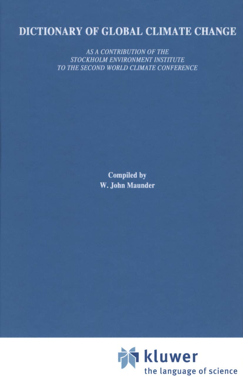 Dictionary Of Global Climate Change
