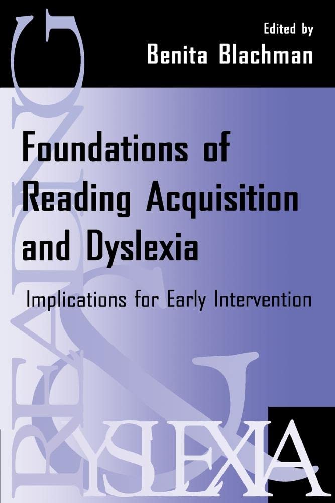 Foundations Of Reading Acquisition And Dyslexia,Used