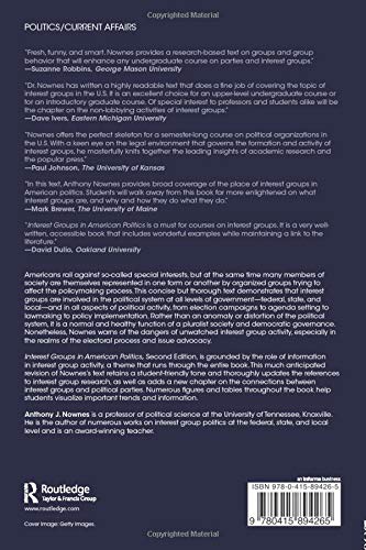 Interest Groups In American Politics,Used