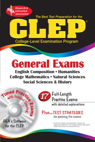 CLEP General Exams w/ CDROM (CLEP Test Preparation),Used