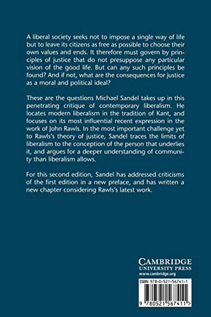 Liberalism and the Limits of Justice,Used