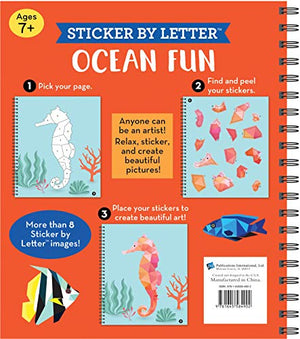 Brain Games  Sticker By Letter: Ocean Fun (Sticker Puzzles  Kids Activity Book)