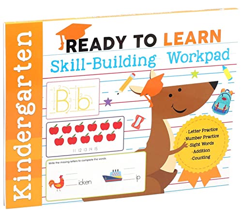 Ready to Learn: Kindergarten SkillBuilding Workpad: Letter Practice, Number Practice, Sight Words, Addition, Counting,Used