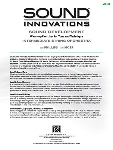 Sound Innovations For String Orchestra  Sound Development: Violin, Book & Online Media,New