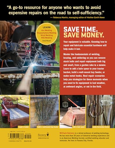 Basic Welding for Farm and Ranch: Essential Tools and Techniques for Repairing and Fabricating Farm Equipment,Used