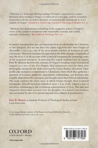 Origen and Scripture: The Contours of the Exegetical Life (Oxford Early Christian Studies),Used
