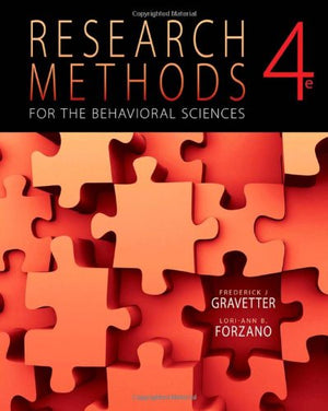 Research Methods for the Behavioral Sciences, 4th Edition,Used