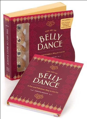 The Art of Belly Dancing Kit (DVD, CD, Book, Belly Jewel, Finger Cymbals),Used