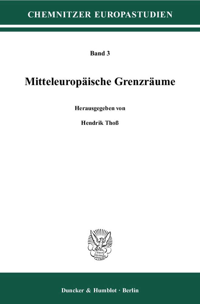 Mitteleuropaische Grenzraume (Chemnitzer Europastudien,) (German Edition),Used