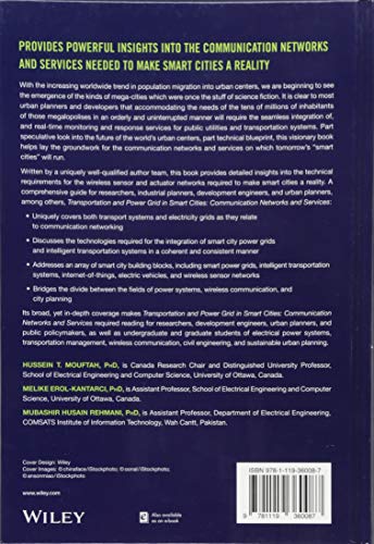 Transportation and Power Grid in Smart Cities: Communication Networks and Services,Used