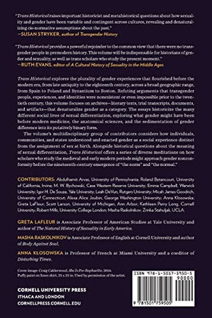 Trans Historical: Gender Plurality before the Modern,Used