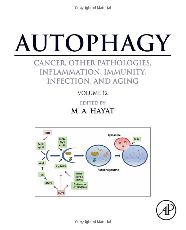 Autophagy: Cancer, Other Pathologies, Inflammation, Immunity, Infection, and Aging: Volume 12,Used