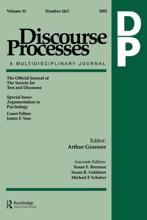 Argumentation in Psychology (Discourse Processes : A Multidisciplinary Journal, Volume 32, Number 2 and 3, 2001),Used
