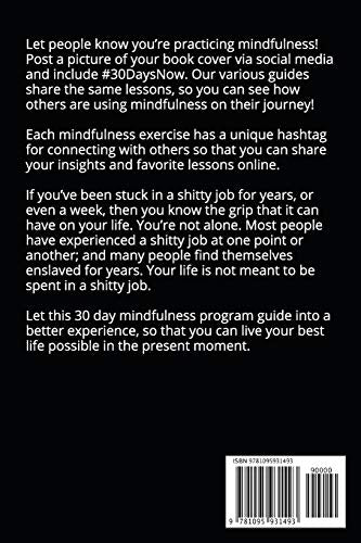 30 Days to Overcome a Shitty Job: A Mindfulness Program with a Touch of Humor (30DaysNow Mindfulness and Meditation Guide Book,Used