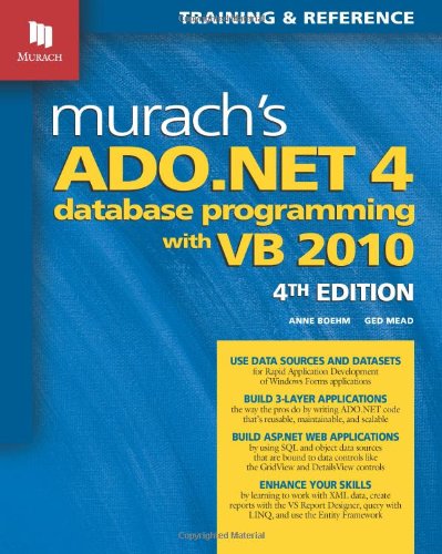 Murach's Ado.Net 4 Database Programming with VB 2010,Used