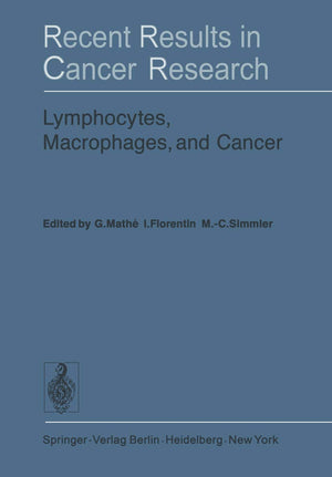 Lymphocytes, Macrophages, and Cancer (Recent Results in Cancer Research, 56),Used