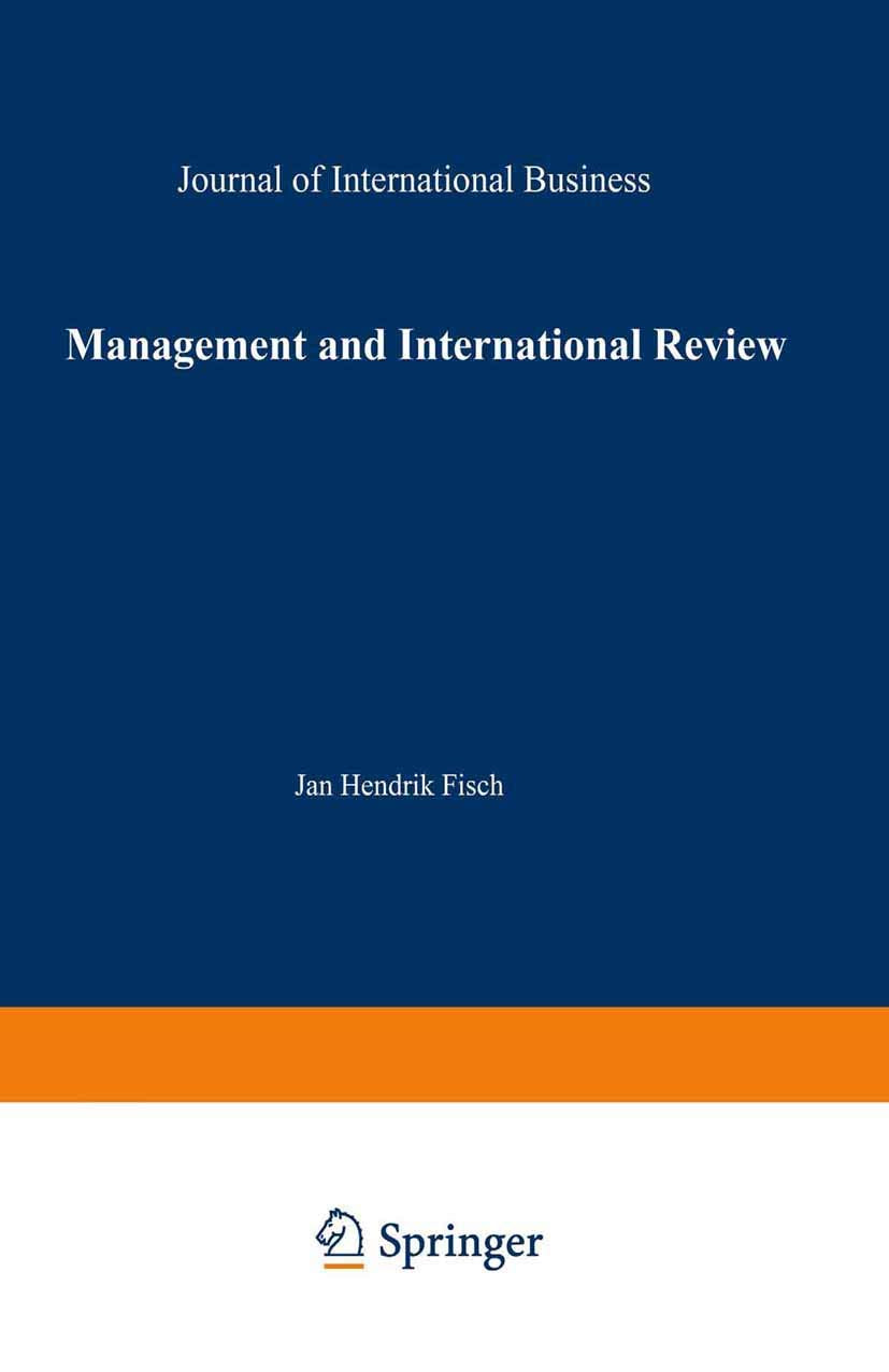 Management International Review (mir Special Issue),Used