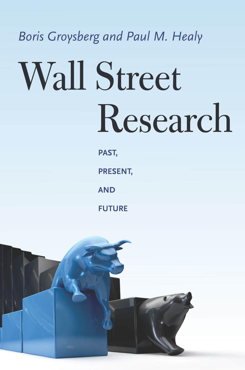 Wall Street Research: Past, Present, And Future,Used