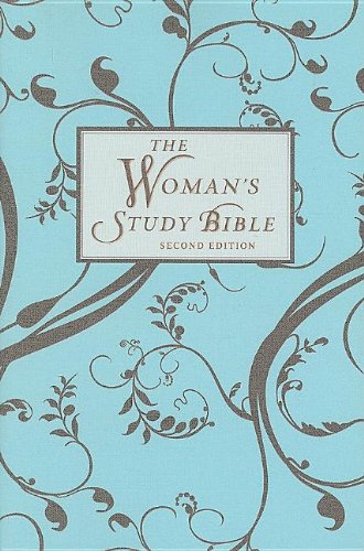 Woman's Study Bible, Personal Size: New King James Version; Chocolate/Light Blue,New