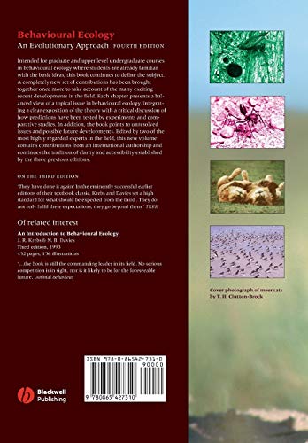 Behavioural Ecology: An Evolutionary Approach,Used