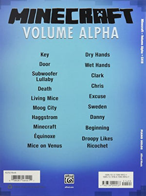 Minecraft  Volume Alpha: Sheet Music Selections From The Video Game Soundtrack (Piano Solos),New