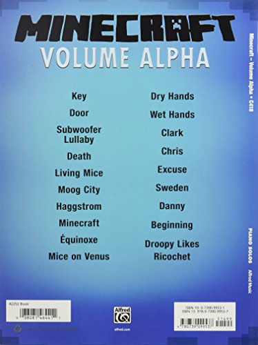 Minecraft  Volume Alpha: Sheet Music Selections From The Video Game Soundtrack (Piano Solos),New