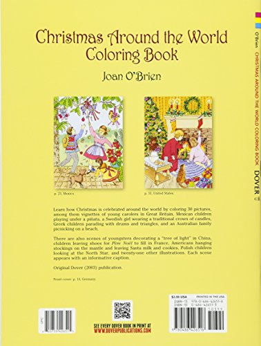 Christmas Around the World Coloring Book (Dover Christmas Coloring Books),Used