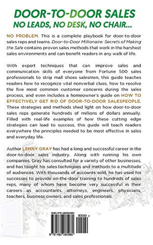 DoortoDoor Millionaire: Secrets of Making the Sale (DoortoDoor Millionaire Series),New