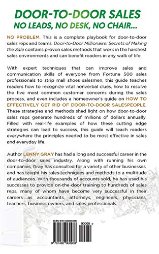 DoortoDoor Millionaire: Secrets of Making the Sale (DoortoDoor Millionaire Series),New