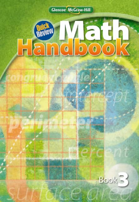 Quick Review Math Handbook, Book 3, Student Edition (MATH APPLIC & CONN CRSE),New