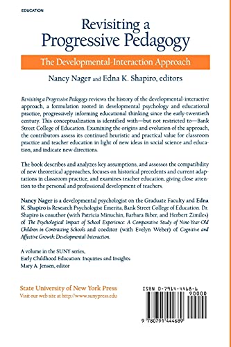 Revisiting a Progressive Pedagogy (Suny Series, Early Childhood Education),New