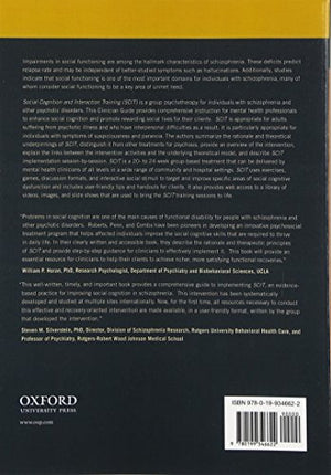 Social Cognition and Interaction Training (SCIT): Group Psychotherapy for Schizophrenia and Other Psychotic Disorders, Clinician,Used
