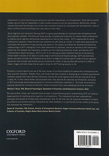 Social Cognition and Interaction Training (SCIT): Group Psychotherapy for Schizophrenia and Other Psychotic Disorders, Clinician,Used
