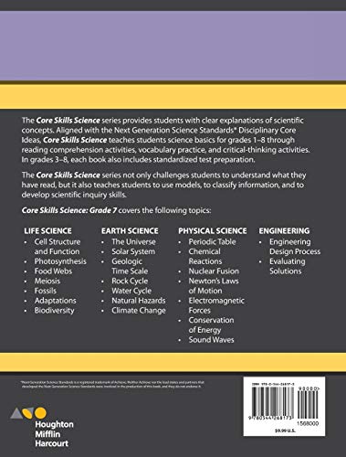 SteckVaughn Core Skills Science: Workbook Grade 7,New