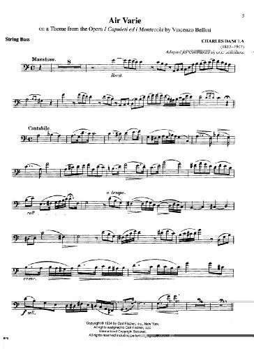 Festival Performance Solos  String Bass (CONTREBASSE),Used