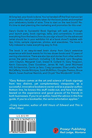 Gary's Guide to Successful Book Signings: Including tips, tricks & anecdotes from experienced authors and booksellers,Used