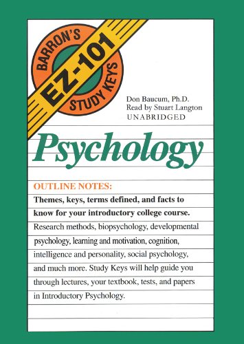 Psychology (Barron's EZ101 Study Keys (Audio)),Used