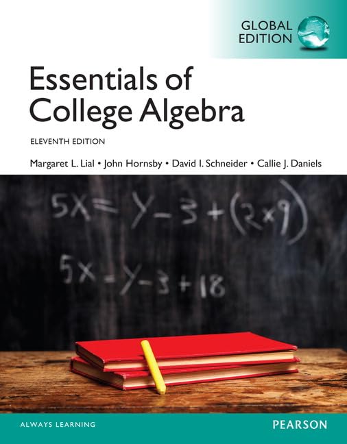 Essentials of College Algebra, Global Edition,Used