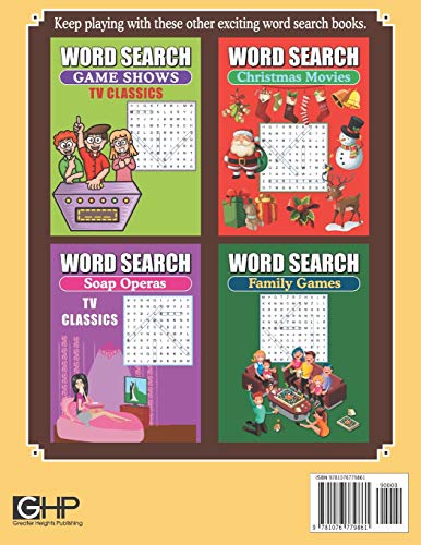 Word Search Sitcoms TV Classics: Large Print Word Find Puzzles,Used