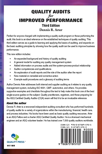 Quality Audits for Improved Performance, Third Edition,Used