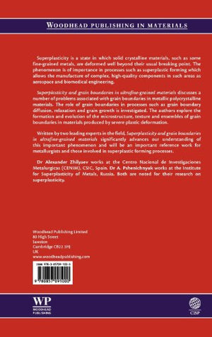 Superplasticity and Grain Boundaries in UltrafineGrained Materials (Woodhead Publishing in Materials),Used