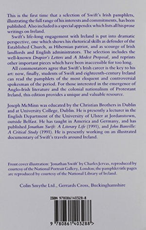 Swift's Irish Pamphlets: An Introductory Selection (Ulster Editions & Monographs),Used