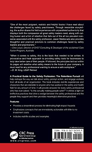 A Practical Guide to the Safety Profession (CRC Focus),Used