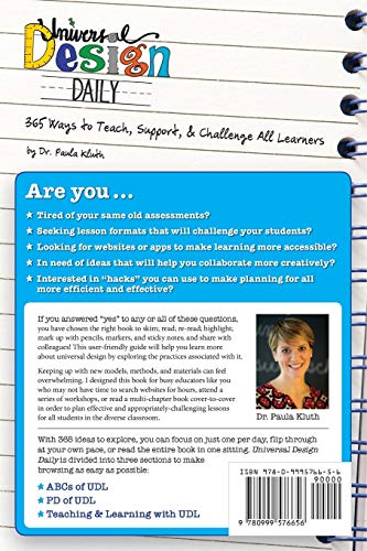 Universal Design Daily: 365 Ways to Teach, Support, & Challenge All Learners,Used