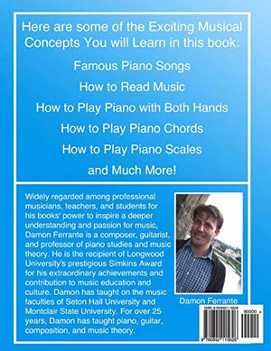 Piano Book for Kids 5 & Up  Beginner Level: Learn to Play Famous Piano Songs, Easy Pieces & Fun Music, Piano Technique, Music T,New