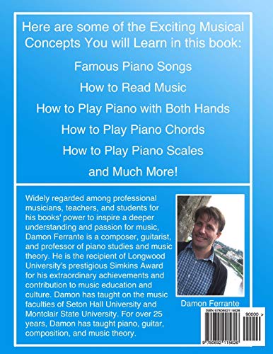 Piano Book for Kids 5 & Up  Beginner Level: Learn to Play Famous Piano Songs, Easy Pieces & Fun Music, Piano Technique, Music T,New