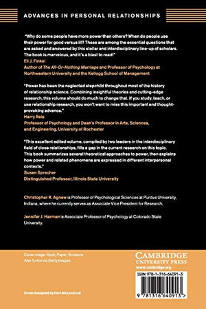 Power in Close Relationships (Advances in Personal Relationships),Used