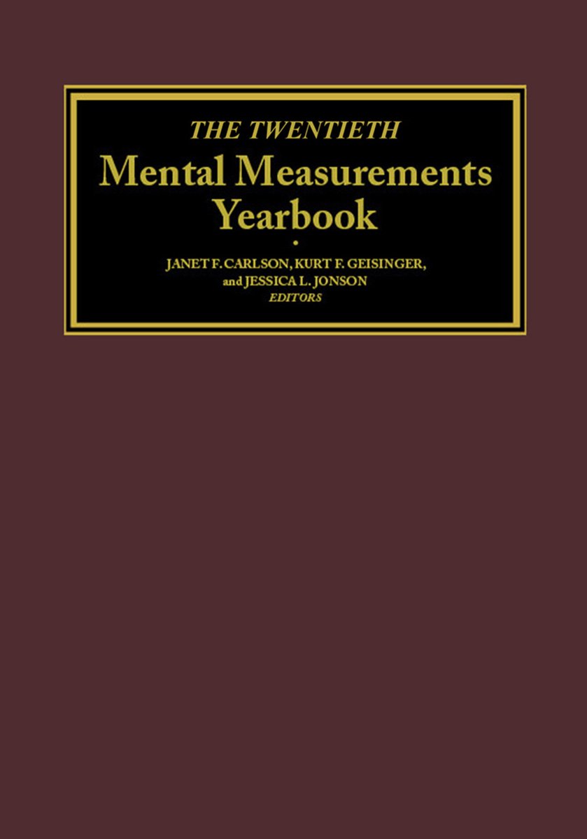 The Twentieth Mental Measurements Yearbook (Buros Mental Measurements Yearbook),Used
