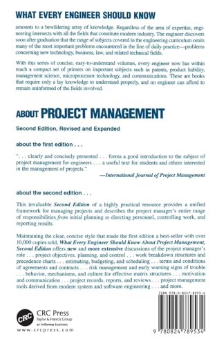 What Every Engineer Should Know About Project Management (Environmental Science and Pollution Control Series),Used
